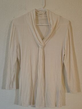 Grace Elements Cream Tie-Front Cowl Neck Sweater